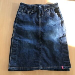 ESPRIT EDC denim skirt w side slits